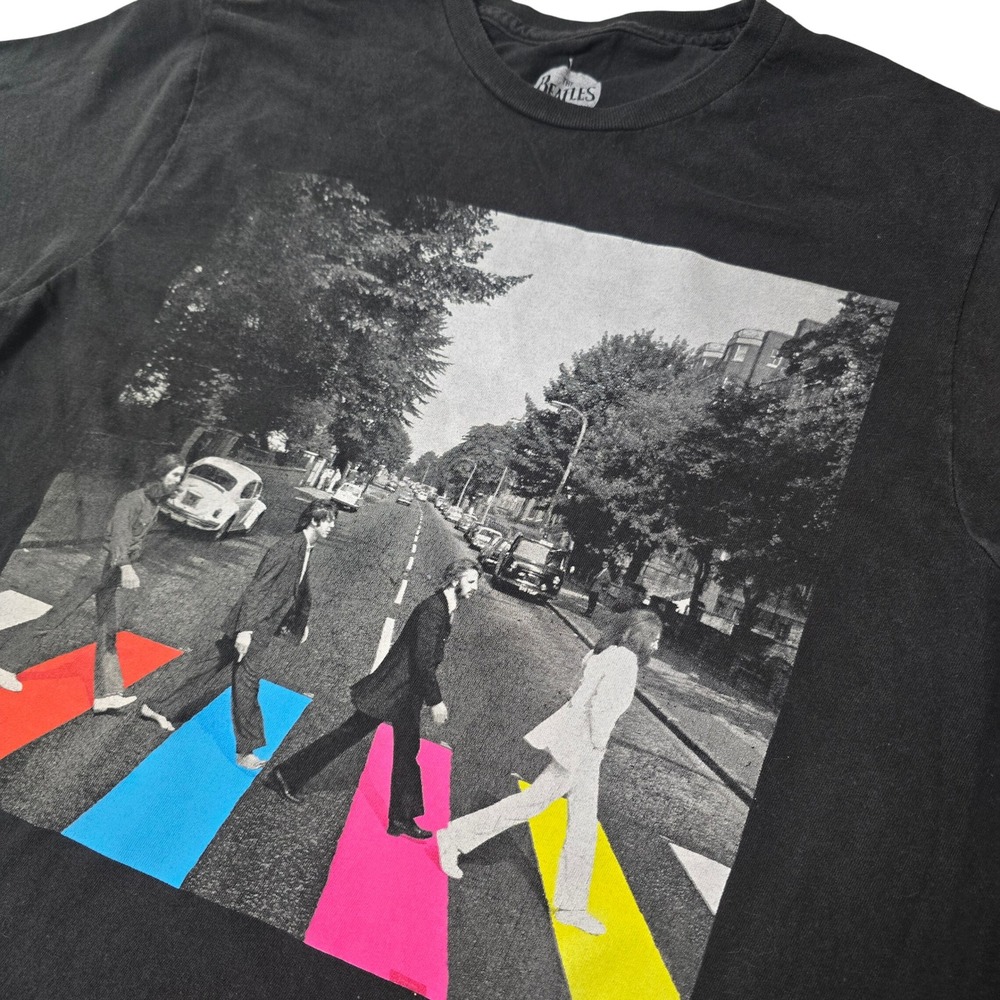 The Beatles‎ Abbey Road Graphic T-Shirt Mens Medium Black Vintage Band Tee